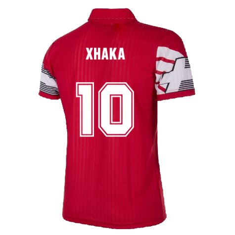 Switzerland 1990-92 Retro Football Shirt (XHAKA 10)