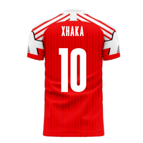 Switzerland 2024-2025 Retro Concept Football Kit (Libero) (XHAKA 10)