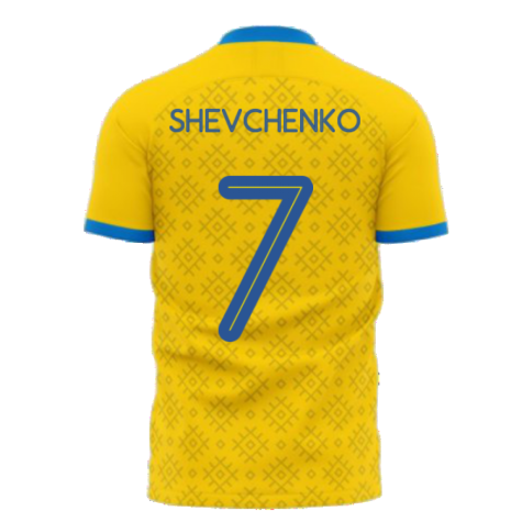 Ukraine 2024-2025 Home Concept Football Kit (Libero) (SHEVCHENKO 7)