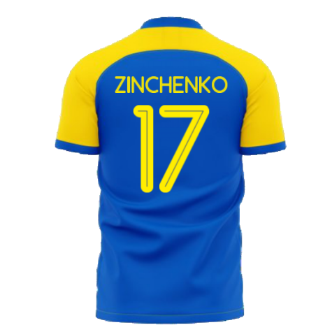 Ukraine Stop War Concept Football Kit (Libero) - Blue (ZINCHENKO 17)