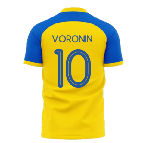 Ukraine Stop War Concept Football Kit (Libero) - Yellow (VORONIN 10)