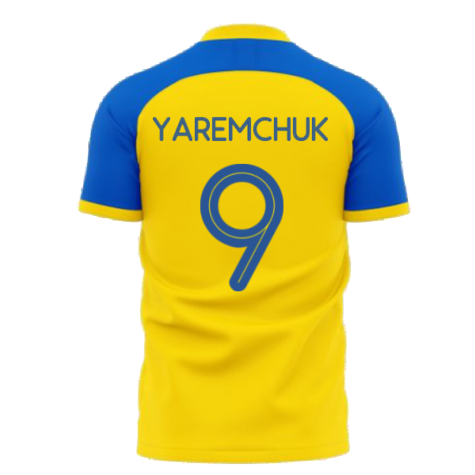 Ukraine Stop War Concept Football Kit (Libero) - Yellow (YAREMCHUK 9)