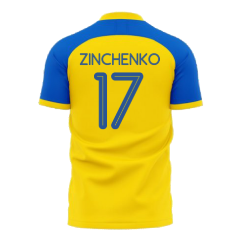 Ukraine Stop War Concept Football Kit (Libero) - Yellow (ZINCHENKO 17)