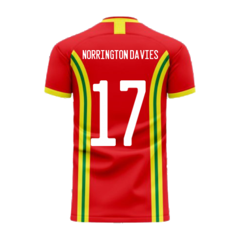 Wales 2024-2025 Home Concept Football Kit (Libero) (NORRINGTON DAVIES 17)