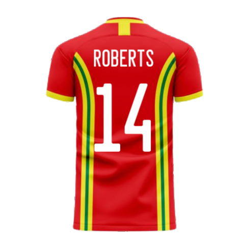 Wales 2024-2025 Home Concept Football Kit (Libero) (ROBERTS 14)