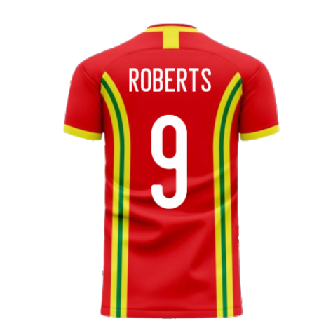 Wales 2024-2025 Home Concept Football Kit (Libero) (ROBERTS 9)