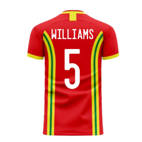 Wales 2024-2025 Home Concept Football Kit (Libero) (WILLIAMS 5)