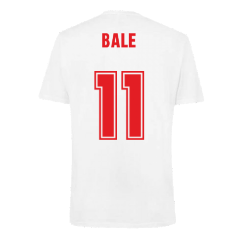 Wales 2021 Polyester T-Shirt (White) (BALE 11)