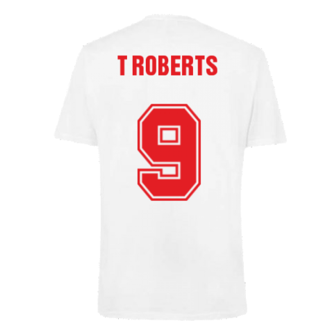 Wales 2021 Polyester T-Shirt (White) (T ROBERTS 9)