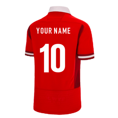 Wales RWC 2023 WRU Rugby Cotton Home Shirt (Your Name)