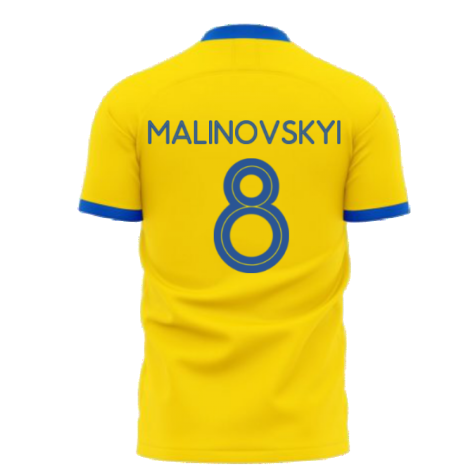 We Are With You Ukraine Concept Football Kit (Libero) (MALINOVSKYI 8)