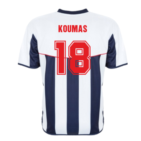 West Brom 2004 Retro Home Football Shirt (Koumas 18)