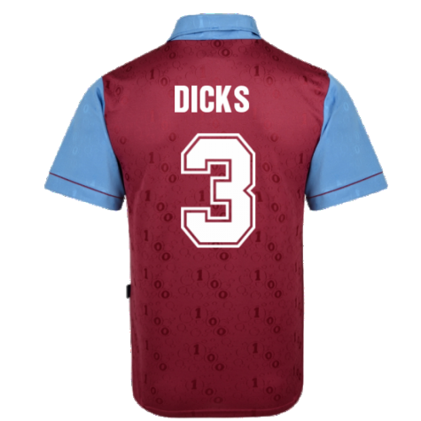 West Ham 1995-1996 Home Retro Shirt (Dicks 3)