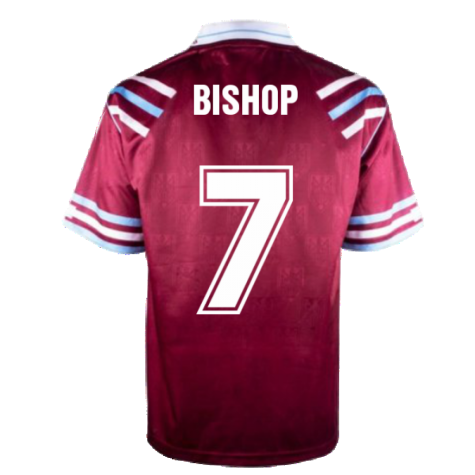 West Ham United 1992 Retro Football Shirt (Bishop 7)