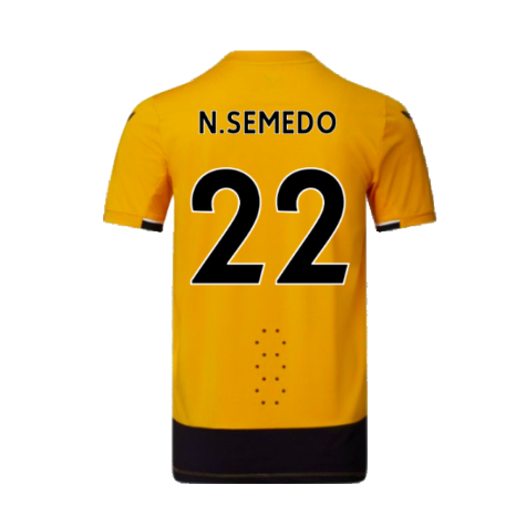 Wolves 2022-23 Pro Home Shirt (Sponsorless) (S) (Mint) (N.SEMEDO 22)