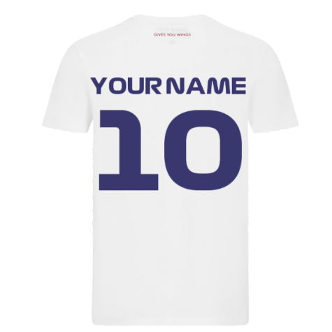 2022 Red Bull Logo Tee (White) (Your Name)