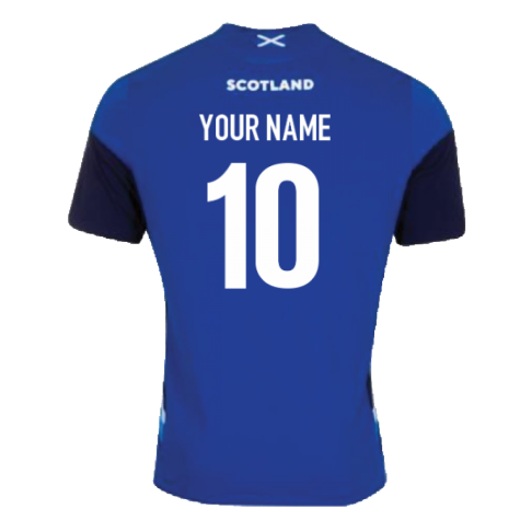 2022-2023 Scotland Training Gym T-Shirt (Royal) (Your Name)