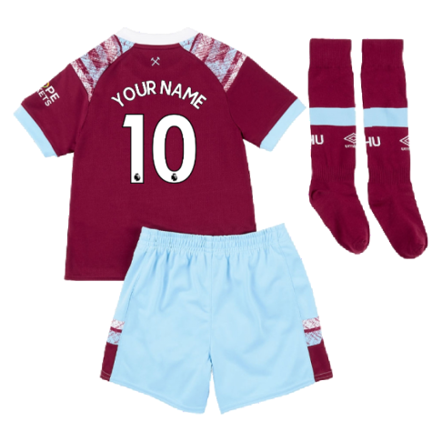 2022-2023 West Ham Home Infant Kit (Your Name)