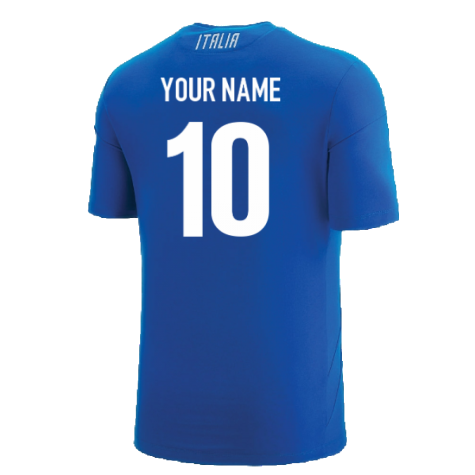 2022-2023 Italy Player Travel T-Shirt (Blue) (Your Name)