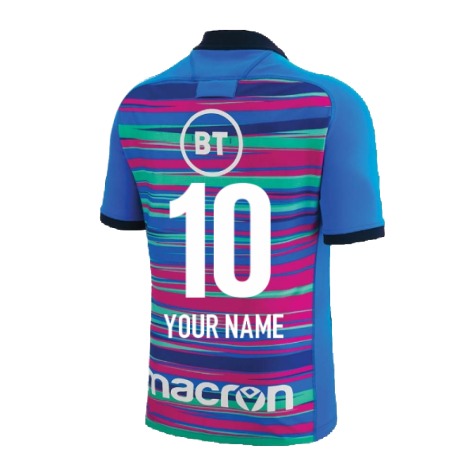 2022-2023 Scotland Rugby Training Jersey (Blue) (Your Name)