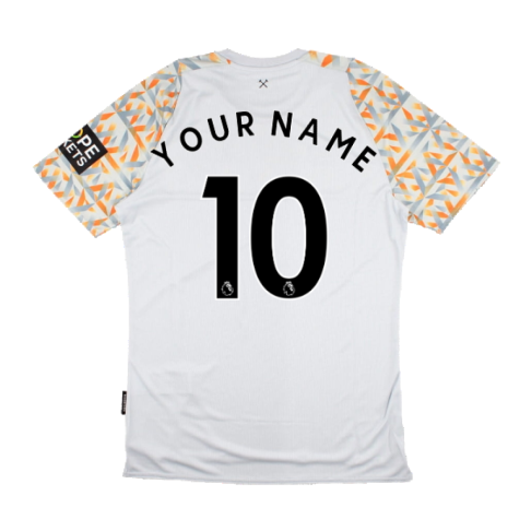 2022-2023 West Ham Change Goalkeeper Shirt (White) (Your Name)