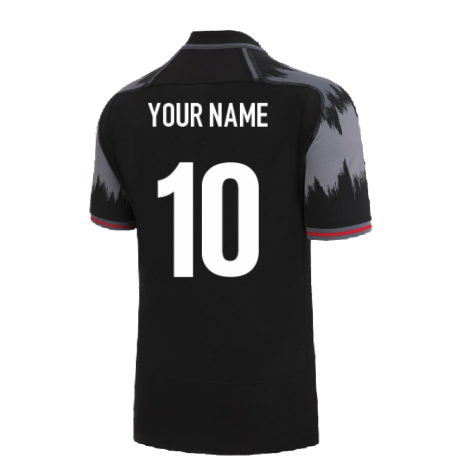 2022-2023 Wales Rugby Training Jersey (Black) (Your Name)