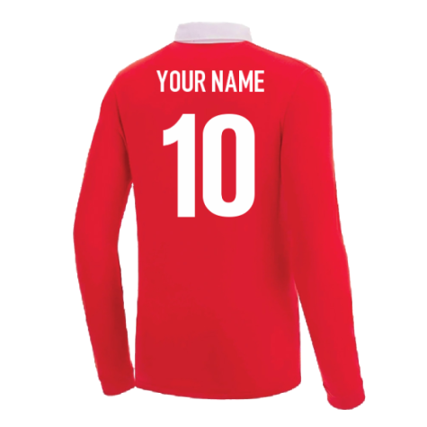 Wales 2023 RWC Rugby Jersey (Red) (Your Name)