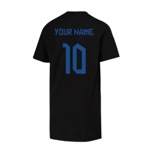 2022-2023 England Player Tee (Black) - Kids (Your Name)