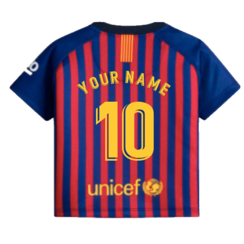 2018-2019 Barcelona Infants Home Kit (Your Name)