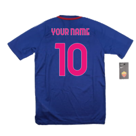 2017-2018 Roma Training Shirt (Deep Royal Blue) - Kids (Your Name)