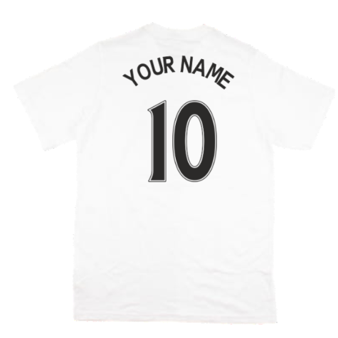 2010-2011 Man Utd Crest Tee (White) - Kids (Your Name)