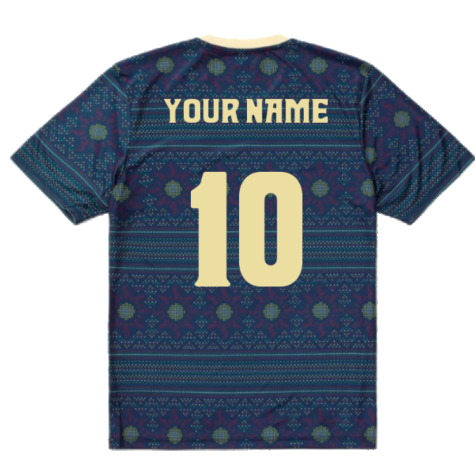 2023-2024 Jamaica Pre-Match Shirt (Navy) (Your Name)