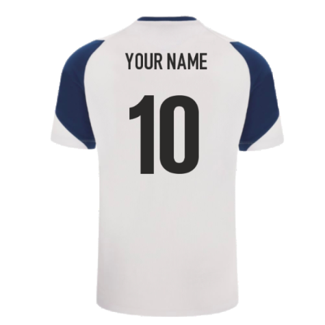 Scotland RWC 2023 Rugby Training T-Shirt - White (Your Name)