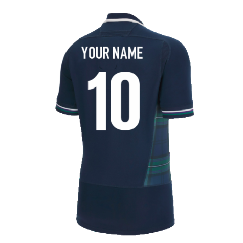 2023-2024 Scotland Home Rugby Authentic Body Fit Shirt (Your Name)