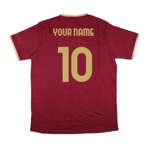 2023-2024 Torino Free Time T-Shirt (Burgundy) (Your Name)