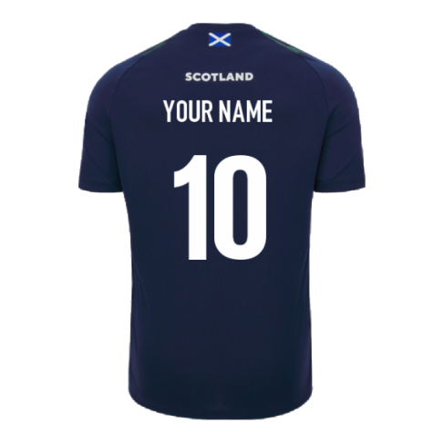 2023-2024 Scotland Rugby Gym Training Shirt (Navy) (Your Name)