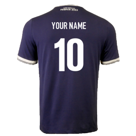 Scotland Mens RWC 2023 Cotton T-Shirt - Navy (Your Name)