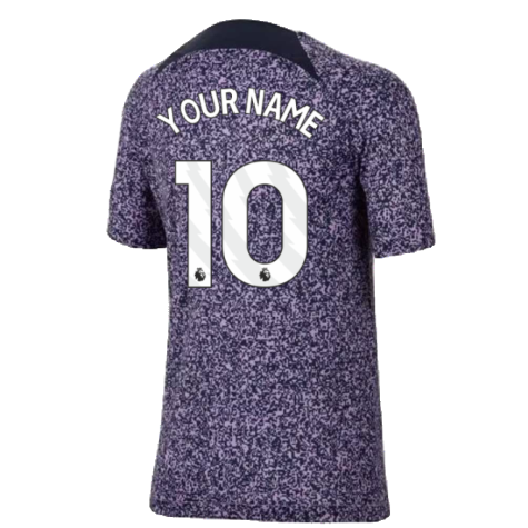 2023-2024 Tottenham Hotspur Academy Pro Pre-Match Top (Marine) (Your Name)