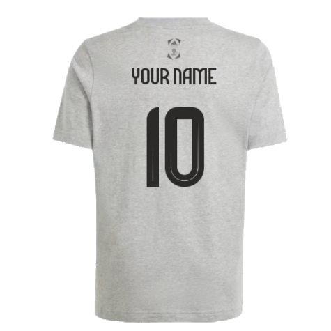 adidas EURO24 Official Emblem Ball T-Shirt - Grey (Your Name)