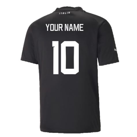 2022-2023 Italy Goalkeeper Shirt (Black) (Your Name)