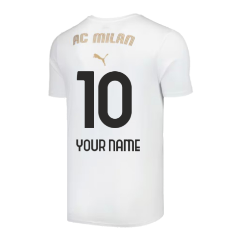 2024-2025 AC Milan Casuals Tee (White) (Your Name)