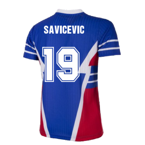 Yugoslavia 1990 Retro Football Shirt (Savicevic 19)