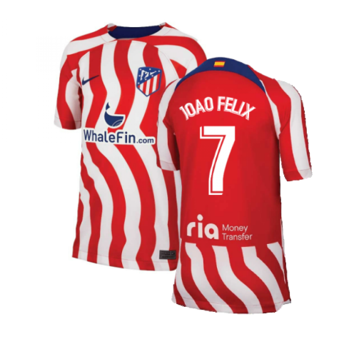 2022-2023 Atletico Madrid Home Shirt (Kids) (LEMAR 11)