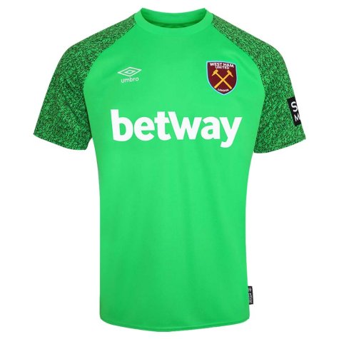 2021-2022 West Ham Home Goalkeeper Shirt (Green) (GREEN 1)