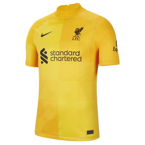 2021-2022 Liverpool Away Goalkeeper Shirt (Yellow) (Your Name)