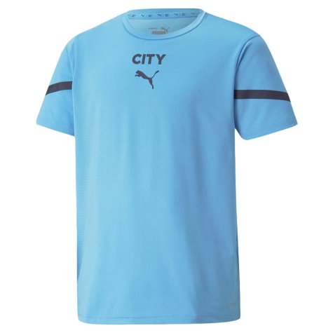 2021-2022 Man City Pre Match Jersey (Light Blue) (FODEN 47)