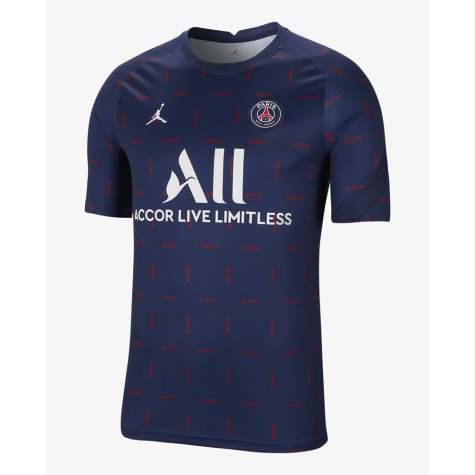 PSG 2021-2022 Pre-Match Training Shirt (Navy) (BECKHAM 32)