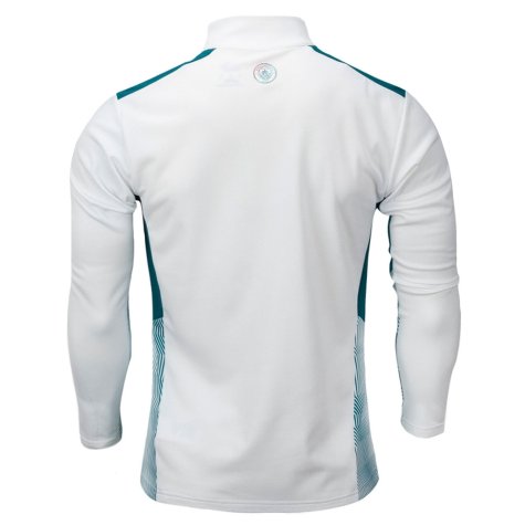 2021-2022 Man City Training Half Zip Top (White)