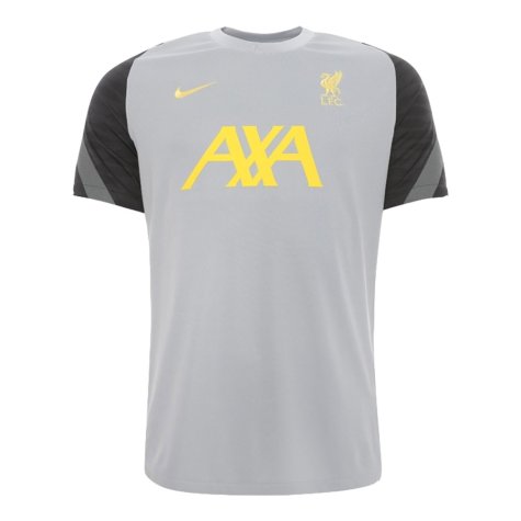 Liverpool 2021-2022 CL Training Shirt (Wolf Grey) (BARNES 10)