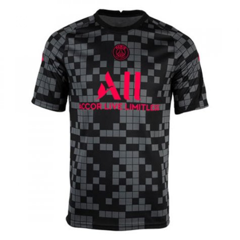 PSG 2021-2022 Pre-Match Training Shirt (Black) (NEYMAR JR 10)